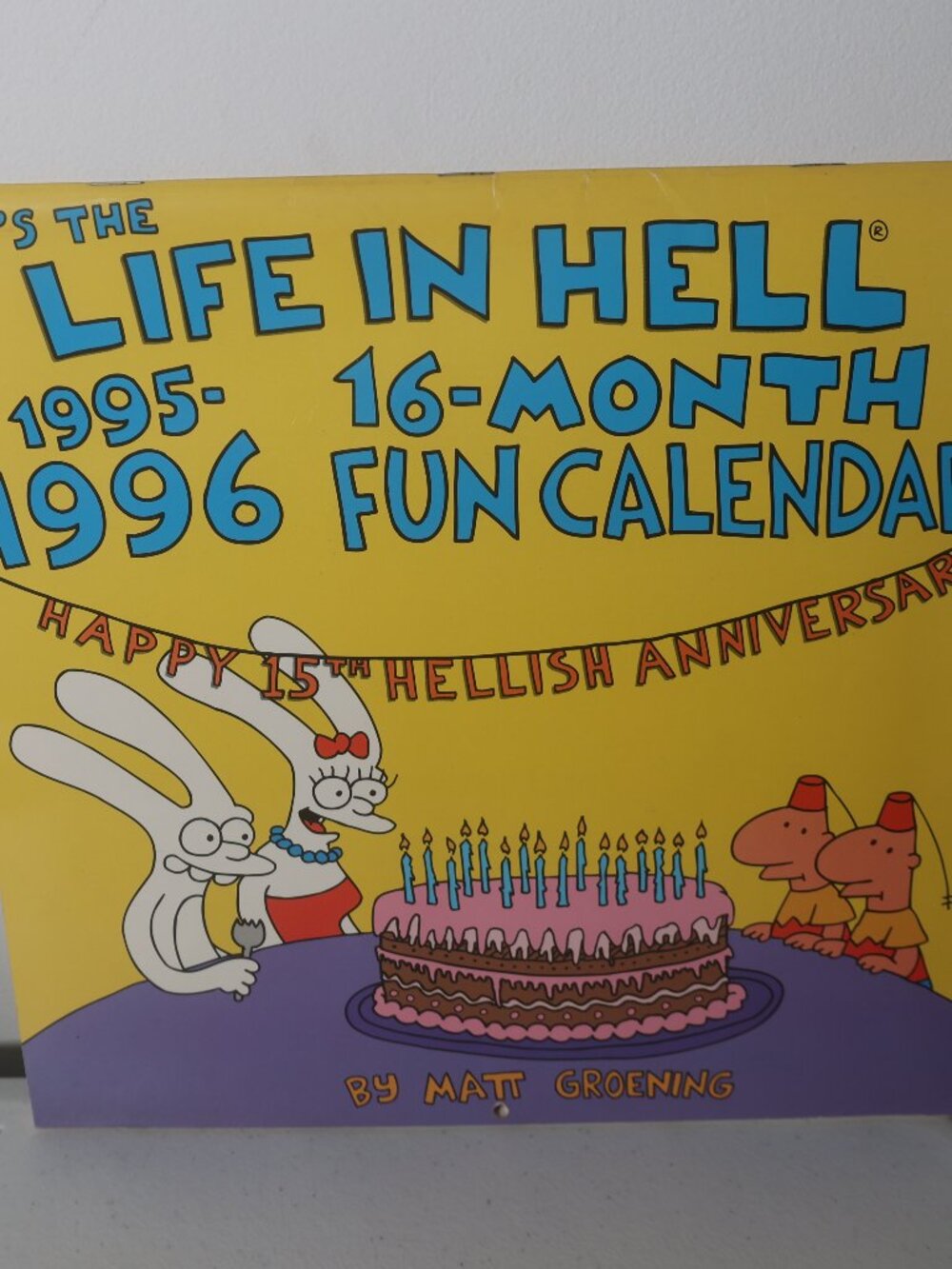 Life in Hell 1995 - 1996 16 Month Fun Calendar Matt Groening Akbar Jeff Comics